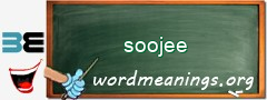 WordMeaning blackboard for soojee